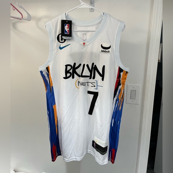 KEVIN DURANT BROOKLYN NETS CITY EDITION JERSEY SIZE 48 LARGE NWT - Picture 3 of 8